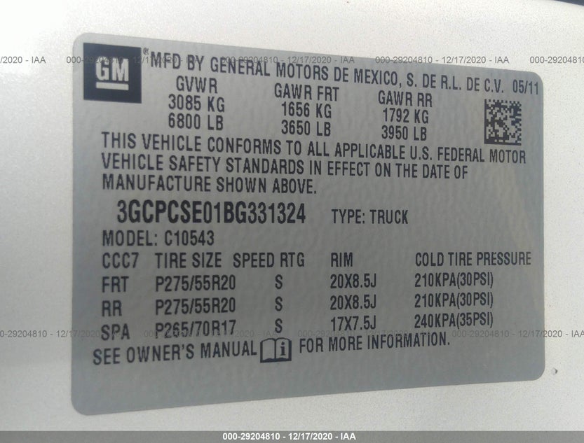 3GCPCSE01BG331324