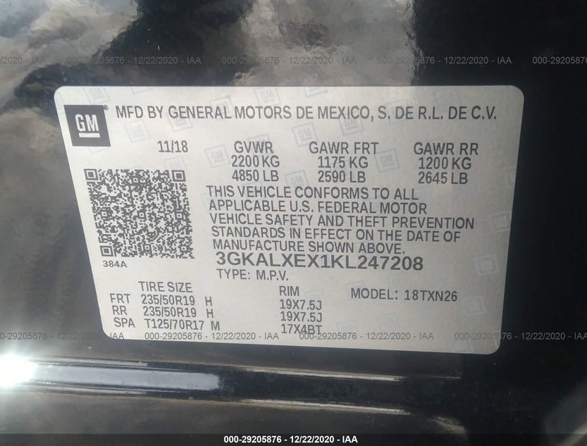 3GKALXEX1KL247208