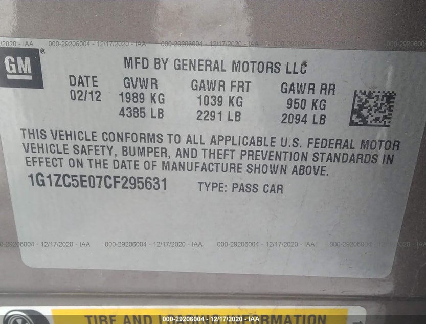 1G1ZC5E07CF295631