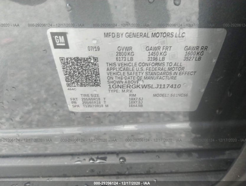 1GNERGKW5LJ117410