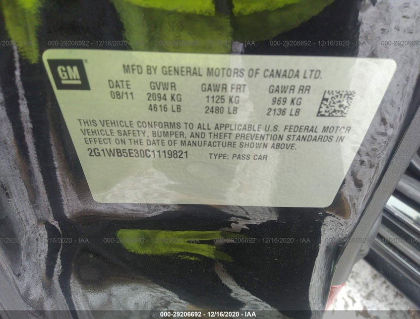 2G1WB5E30C1119821