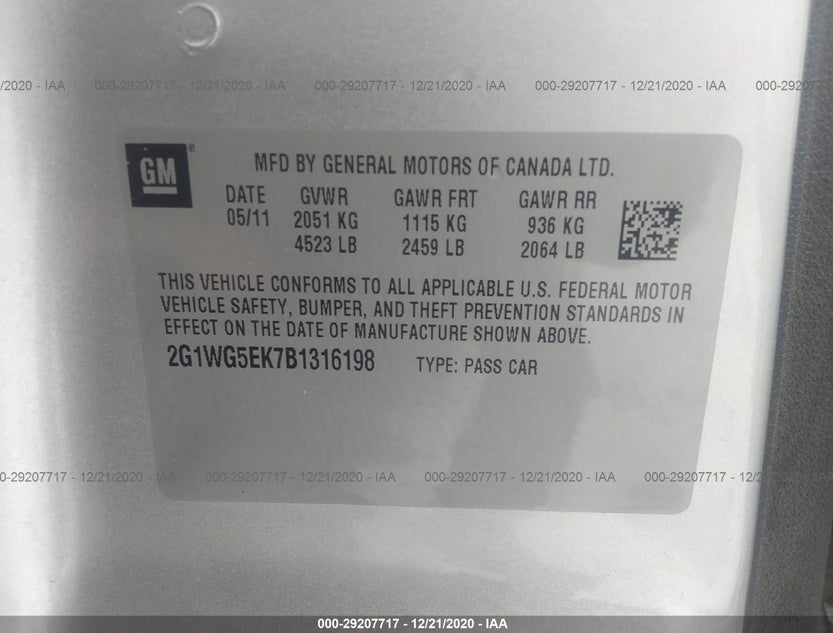2G1WG5EK7B1316198