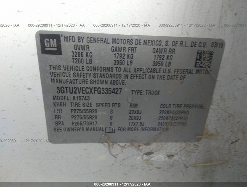 3GTU2VECXFG335427