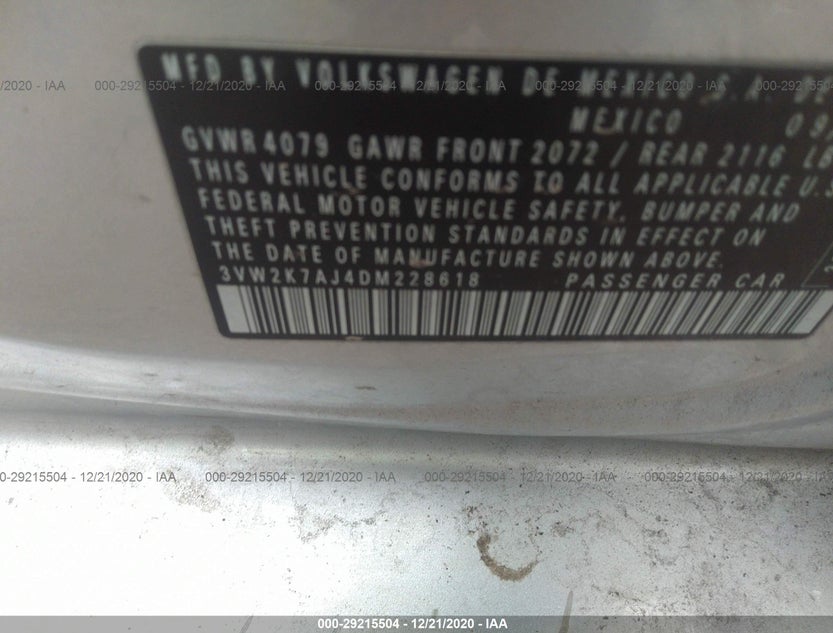 3VW2K7AJ4DM228618