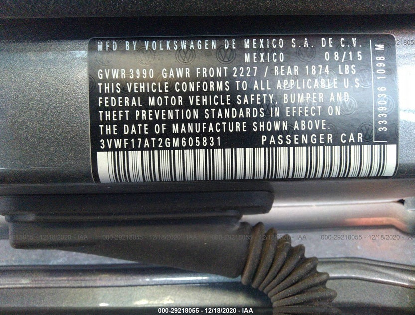 3VWF17AT2GM605831