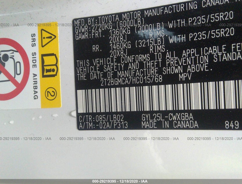 2T2BGMCA7HC015768