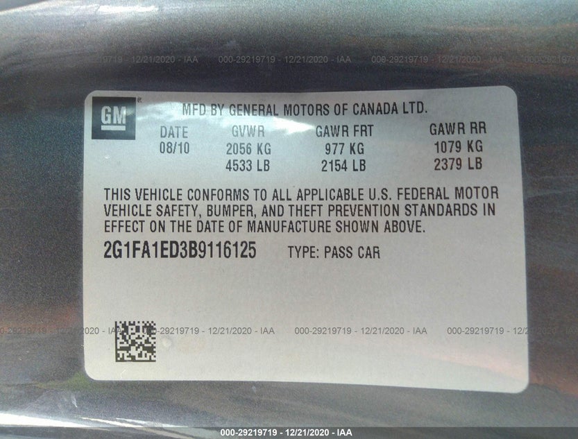 2G1FA1ED3B9116125