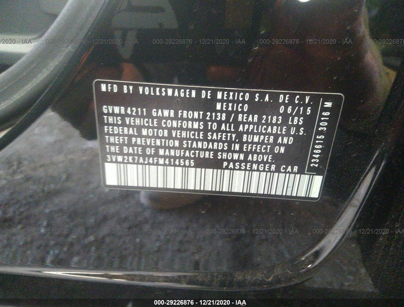 3VW2K7AJ4FM414565