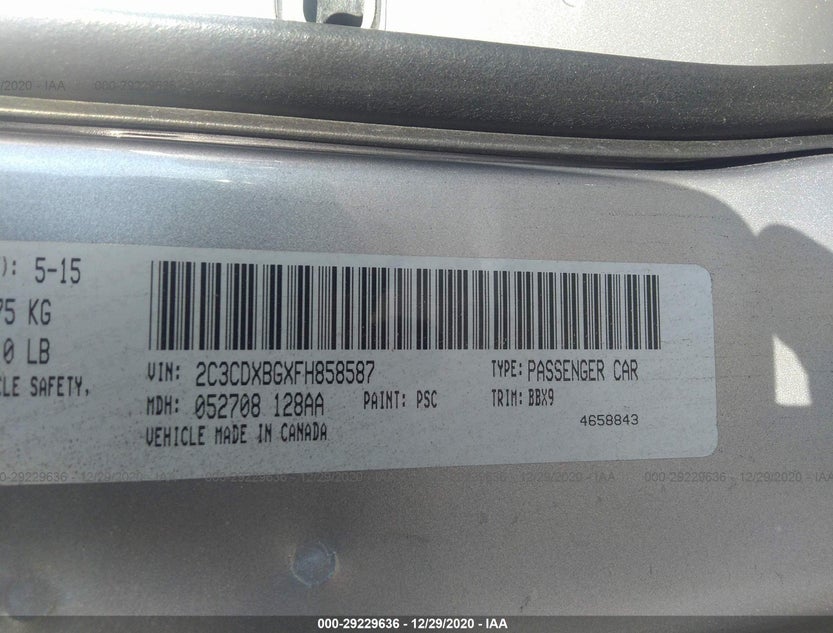 2C3CDXBGXFH858587