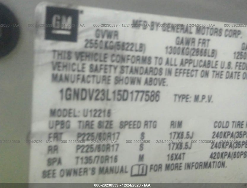 1GNDV23L15D177586
