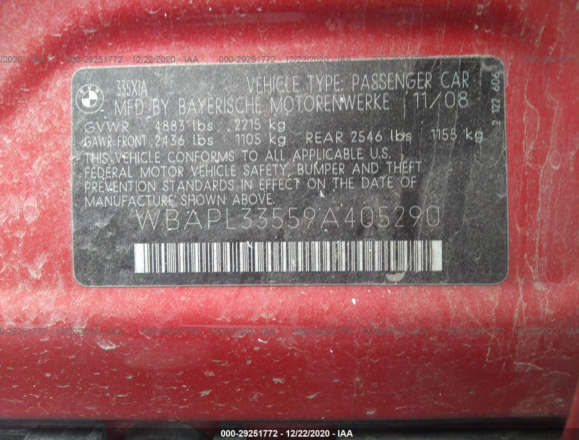 WBAPL33559A405290