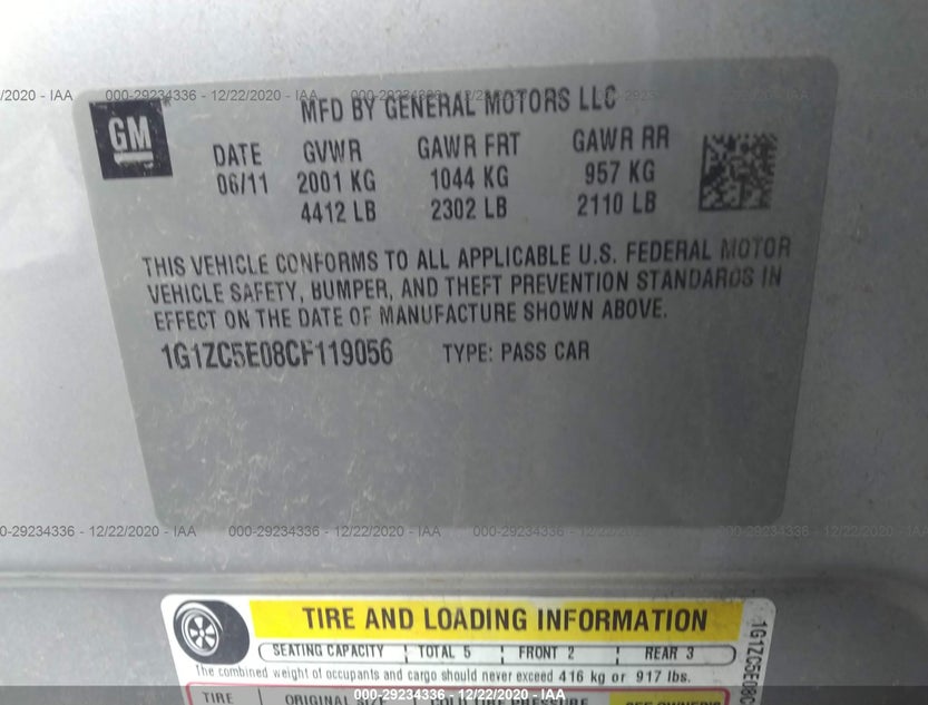 1G1ZC5E08CF119056