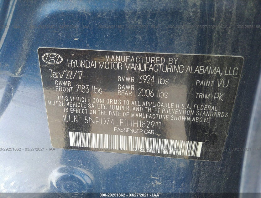 5NPD74LF1HH182911