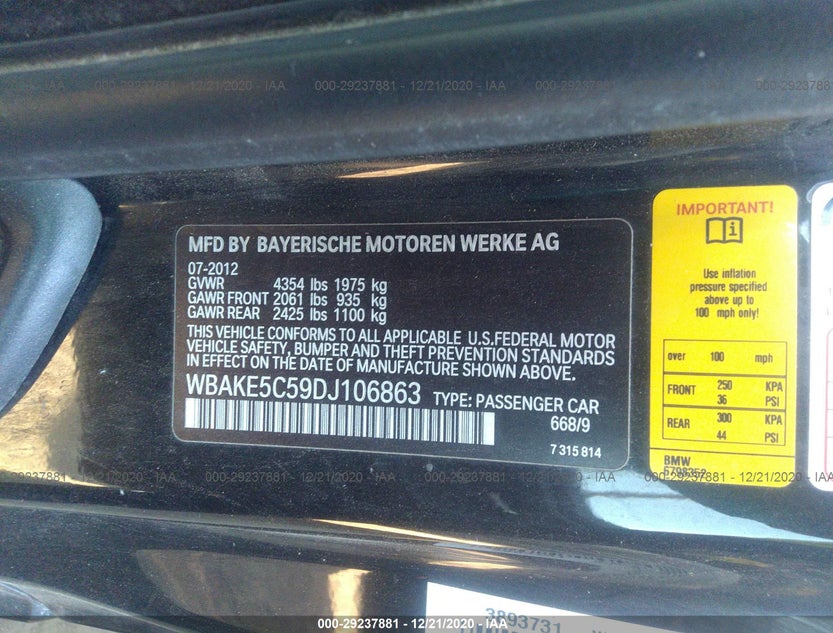 WBAKE5C59DJ106863