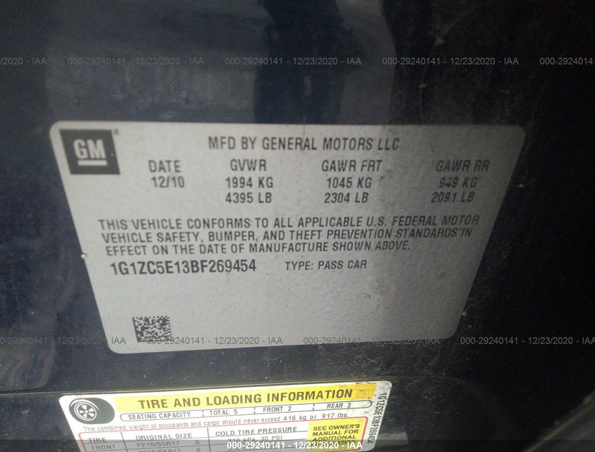 1G1ZC5E13BF269454