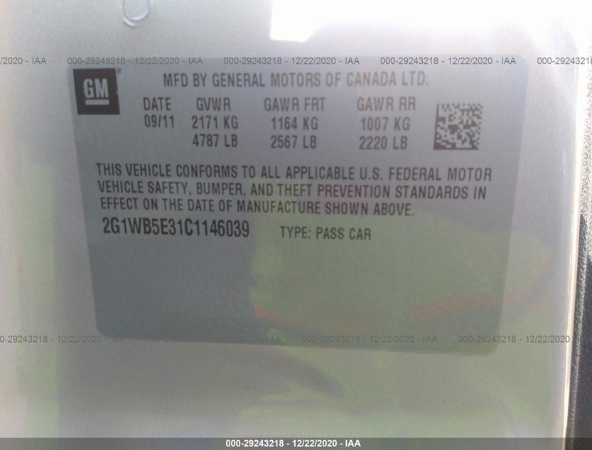 2G1WB5E31C1146039