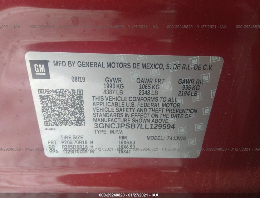 3GNCJPSB7LL129594