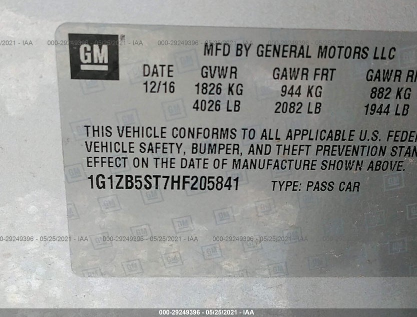 1G1ZB5ST7HF205841