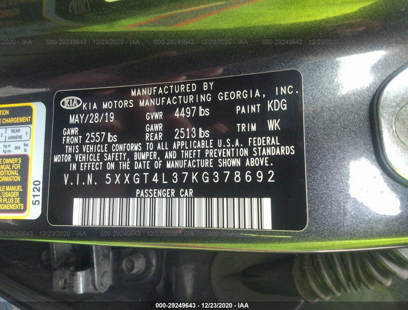 5XXGT4L37KG378692