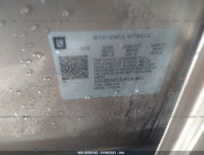 1G1ZD5ST3JF182803