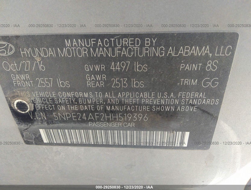 5NPE24AF2HH519396
