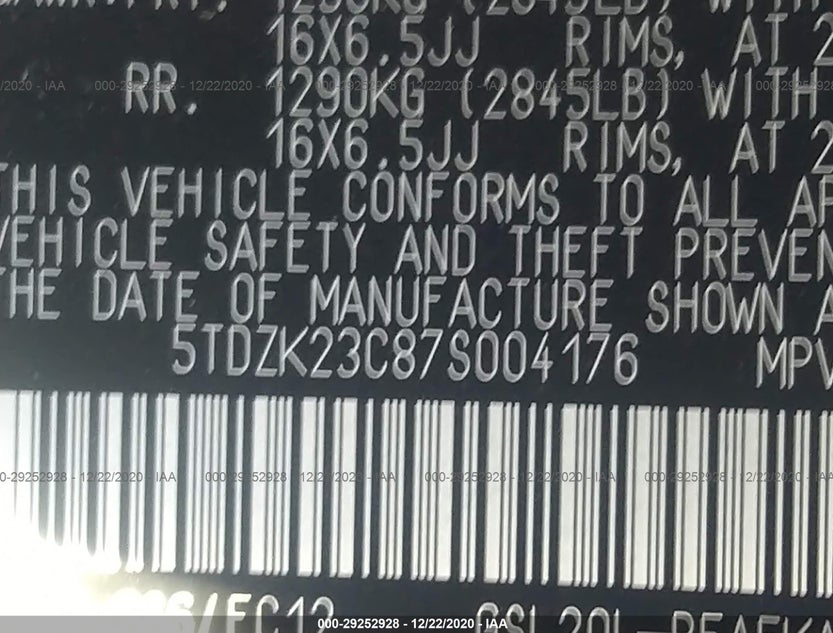 5TDZK23C87S004176