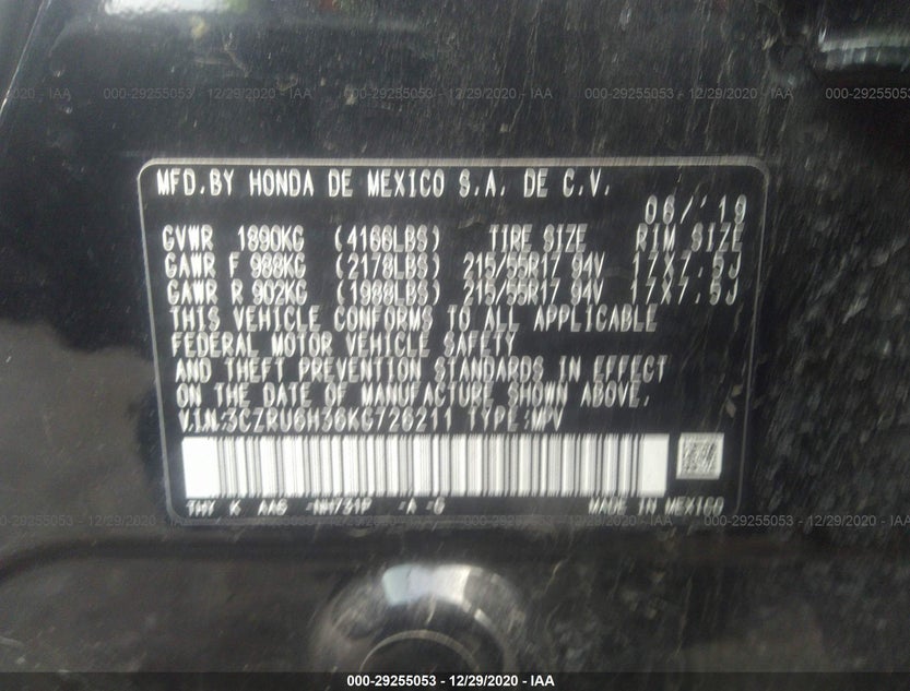 3CZRU6H36KG726211