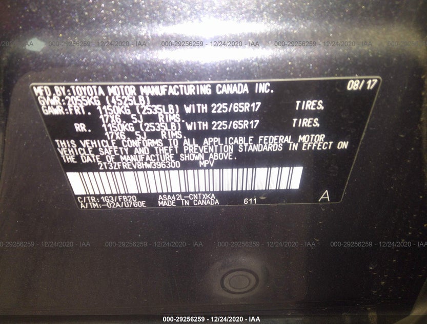 2T3ZFREV8HW396300