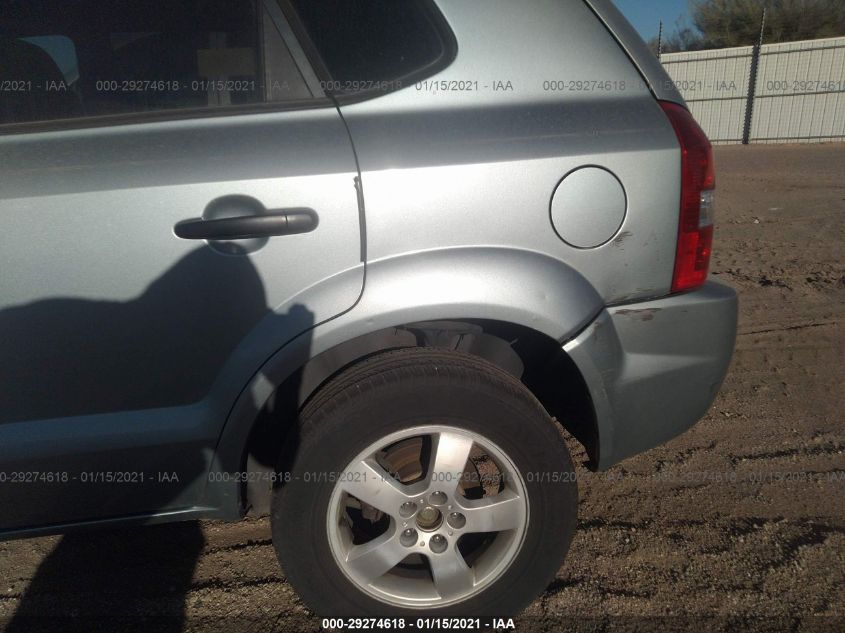 2006 Hyundai Tucson Gl VIN: KM8JM12B76U298816 Lot: 29274618