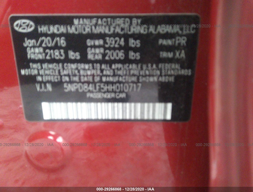 5NPD84LF5HH010717