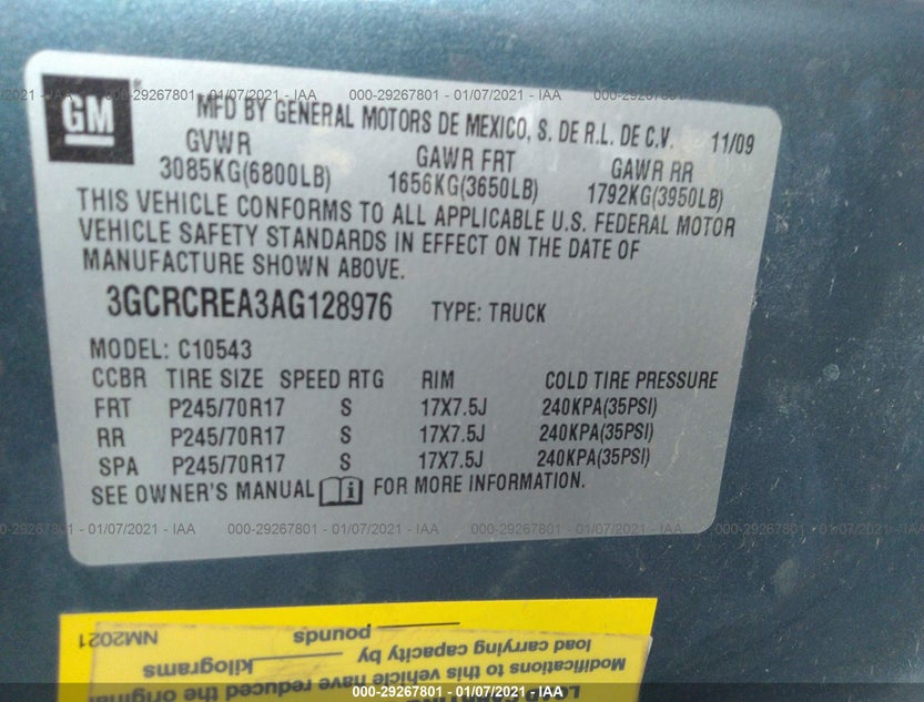 3GCRCREA3AG128976
