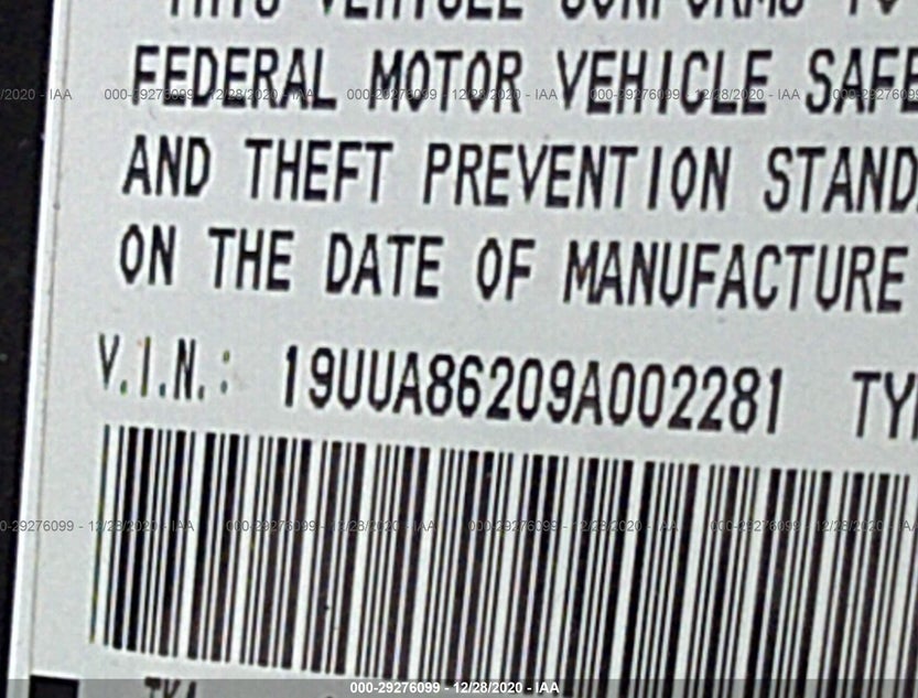 19UUA86209A002281
