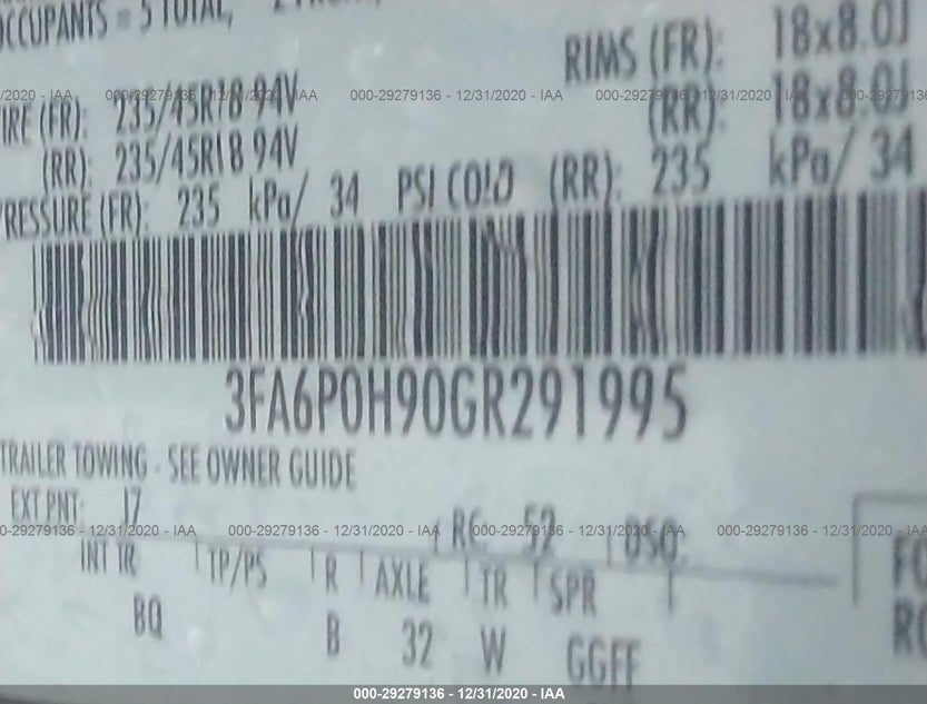 3FA6P0H90GR291995
