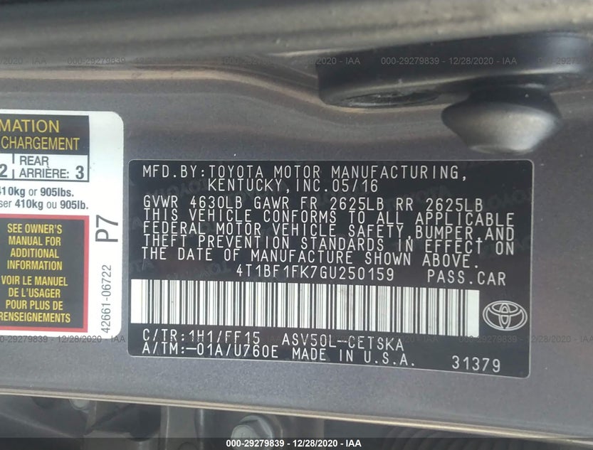 4T1BF1FK7GU250159