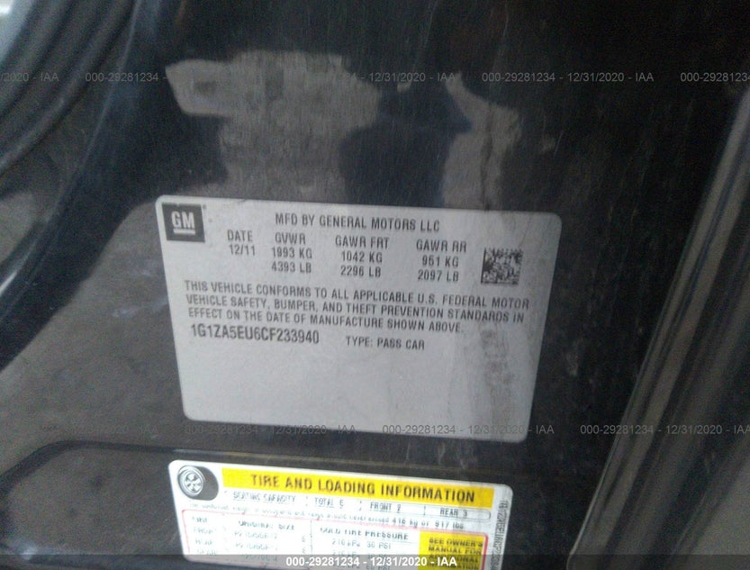 1G1ZA5EU6CF233940