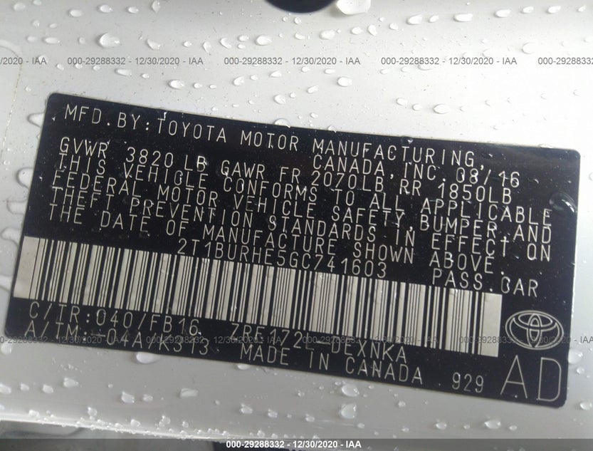 2T1BURHE5GC741603