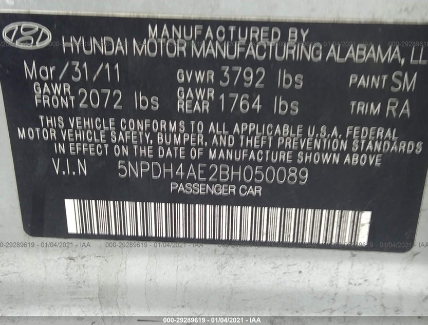 5NPDH4AE2BH050089