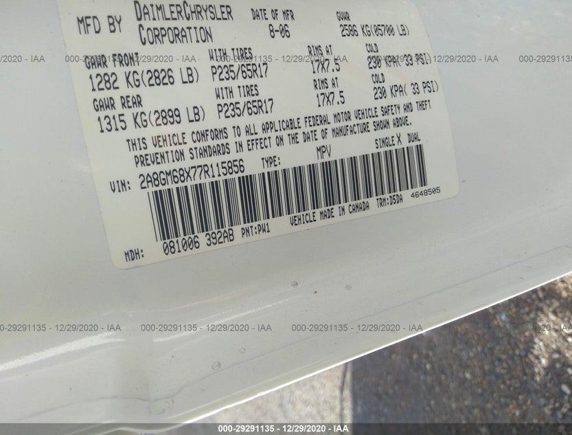 2A8GM68X77R115856