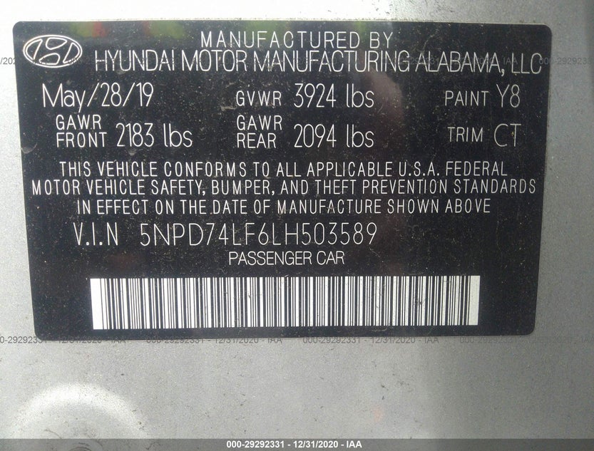 5NPD74LF6LH503589