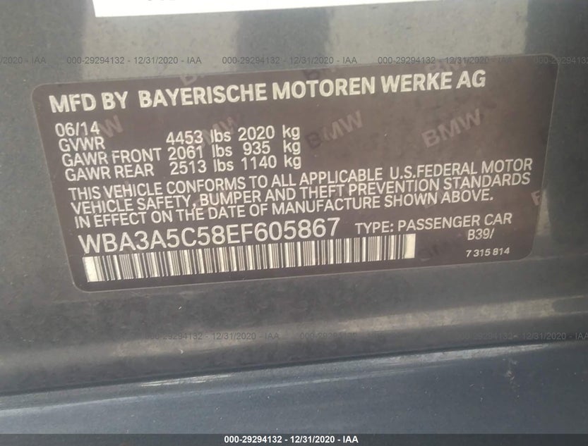 WBA3A5C58EF605867