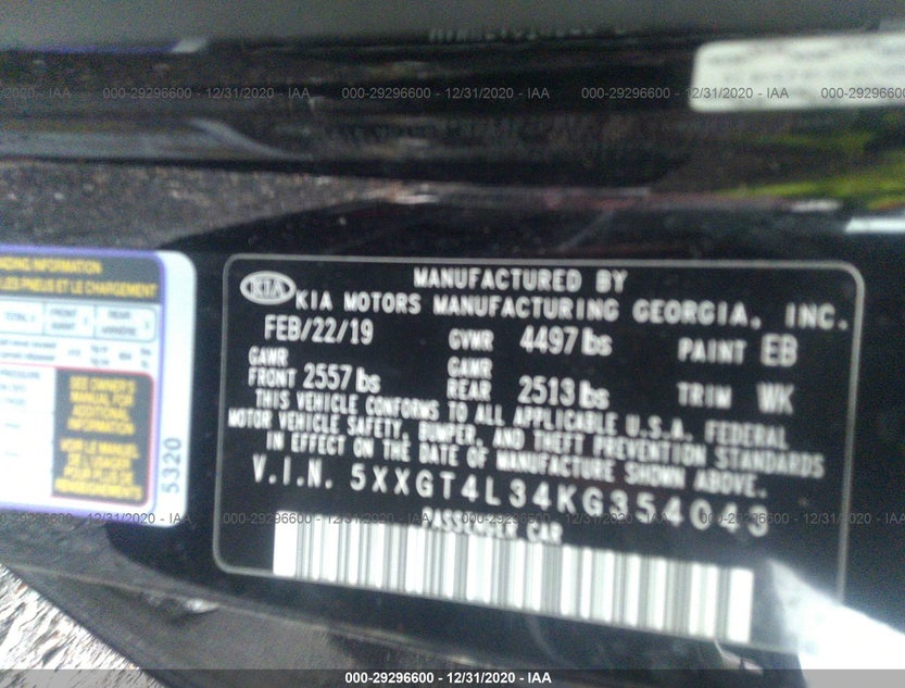 5XXGT4L34KG354043