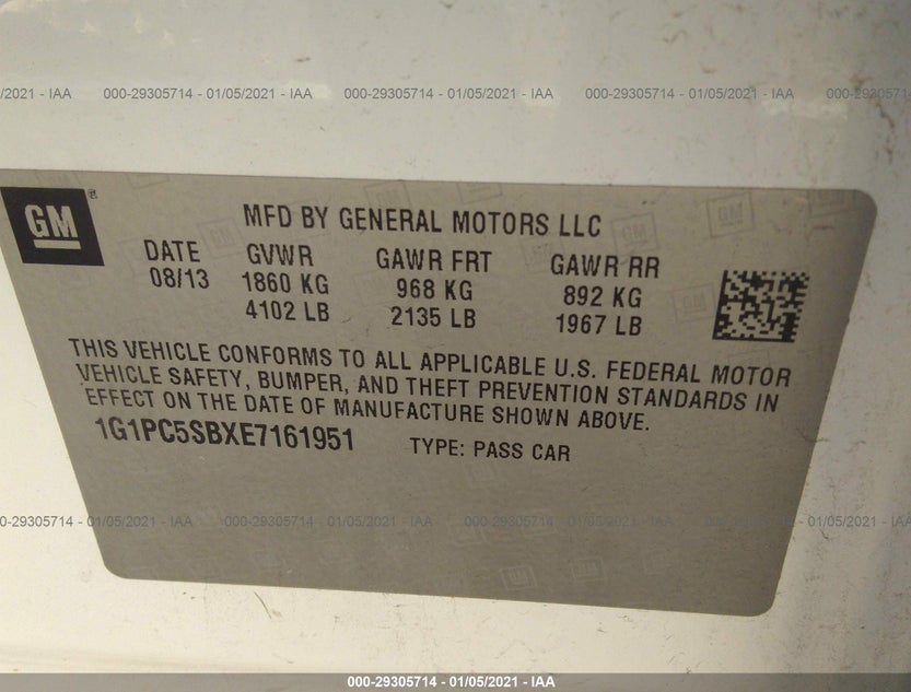 1G1PC5SBXE7161951