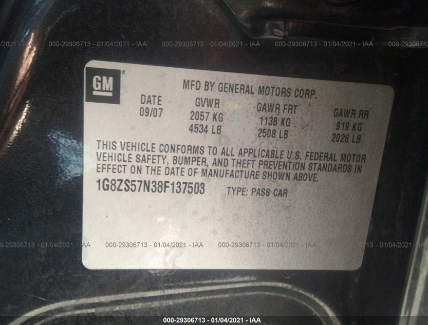 1G8ZS57N38F137503