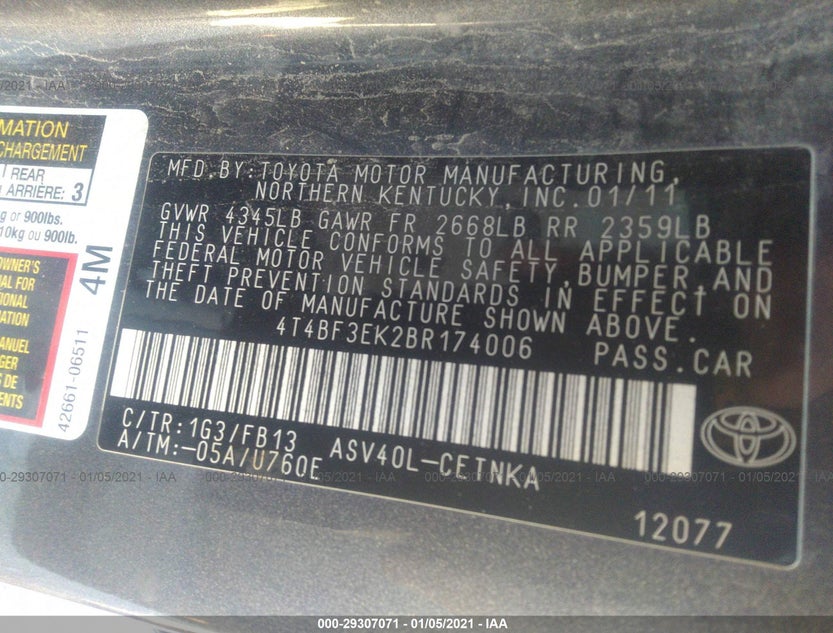 4T4BF3EK2BR174006