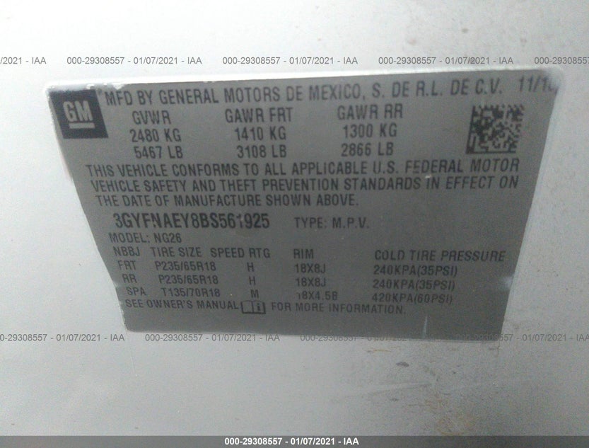 3GYFNAEY8BS561925