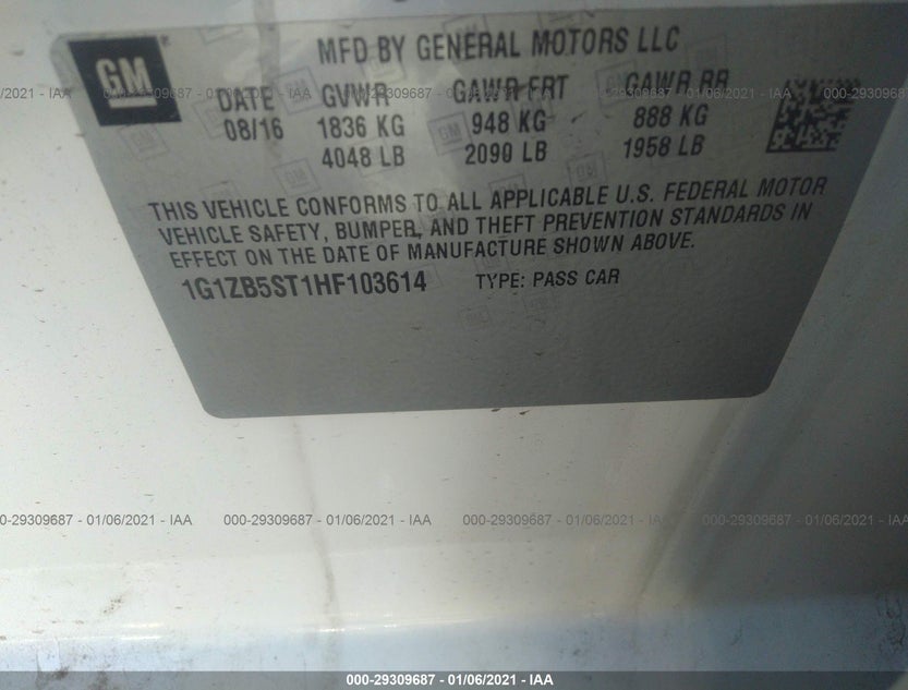 1G1ZB5ST1HF103614