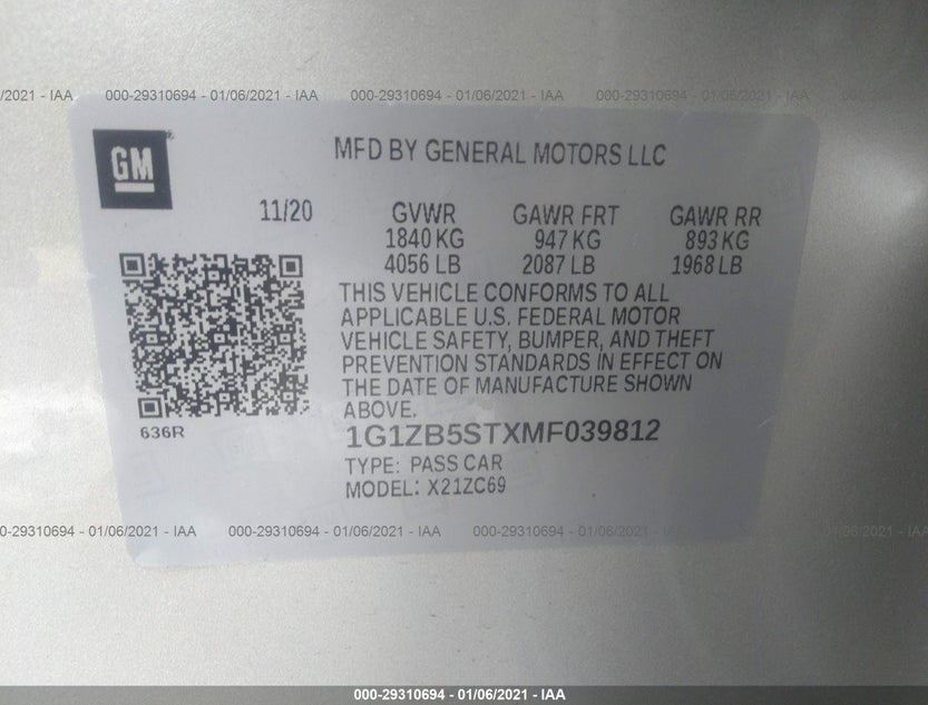 1G1ZB5STXMF039812