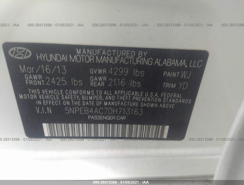 5NPEB4AC7DH713163
