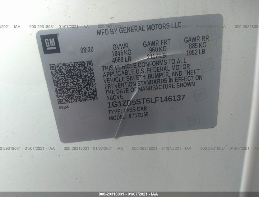1G1ZD5ST6LF146137