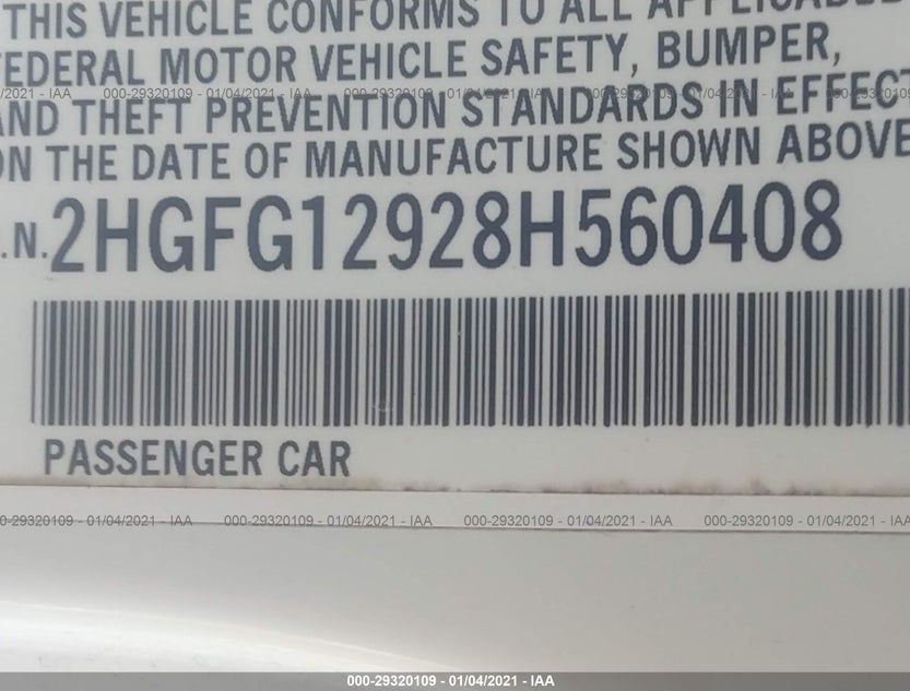 2HGFG12928H560408